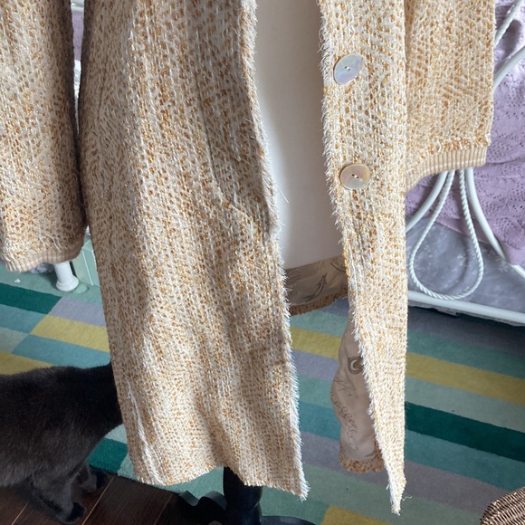 Womens Jacket made in France, rare brand: Gilles Dufour, lining has design - Picture 4 of 8